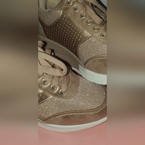 Cestfini pink wedge sneaker